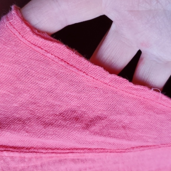 Free People coral lightweight swing tee cap sleeve XS p2p 23.5 - Picture 4 of 8